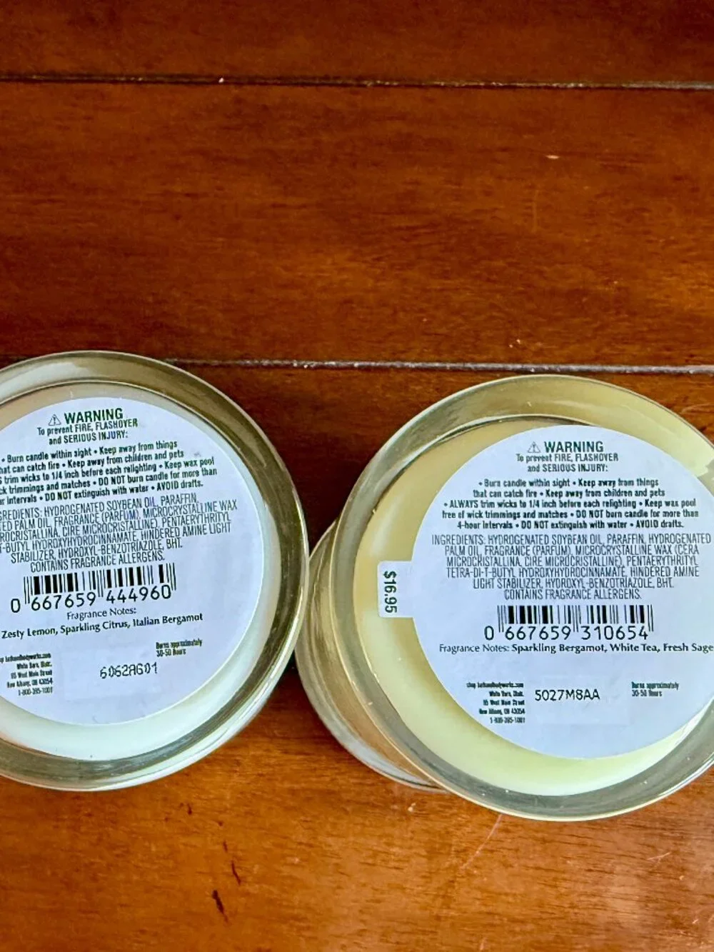 NEW 2-Pc Single Wick Candles Bath & Body Works - Picture 3 of 3